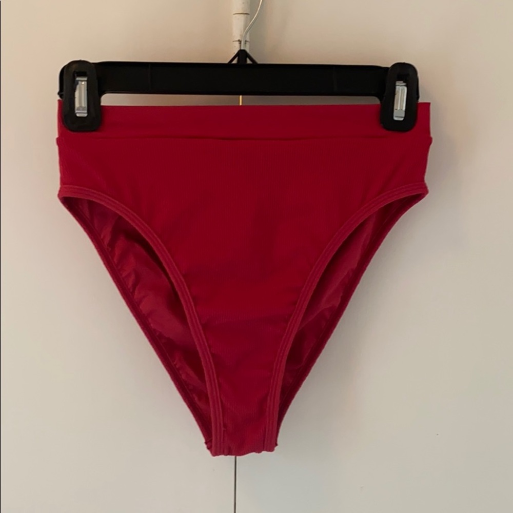 L Space ribbed Frenchi bikini bottom